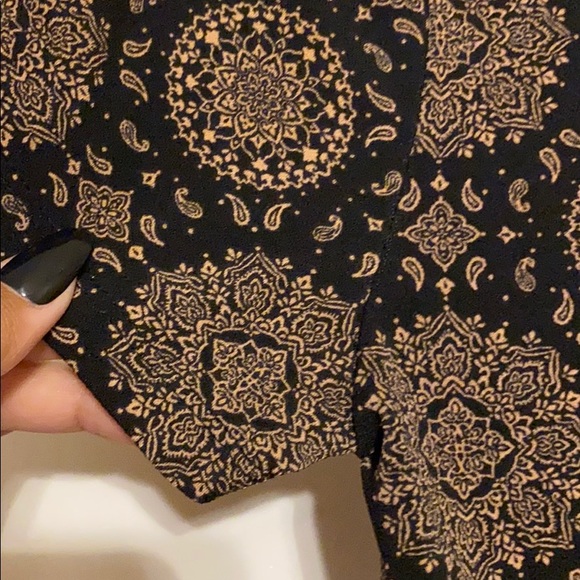 Boho short sleeve body suit with button closure - Picture 5 of 5